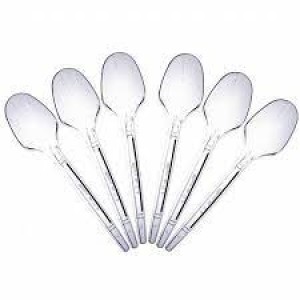 COLHER PLASTiCA SOBREMESA 50U  -PC