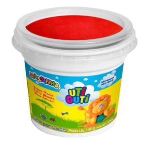MASSA MODELAR 140G UTI GUTI 1018/VERMELHO -UN